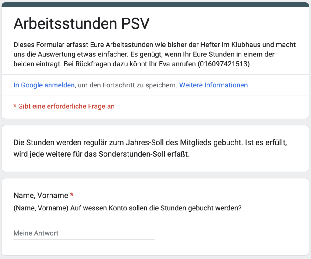 Arbeitsstunden